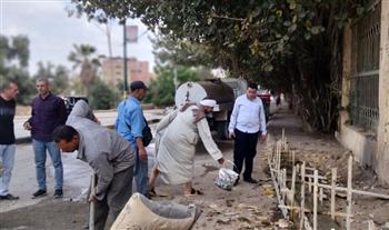    الجيزة: تنفيذ أعمال صيانة لشبكات المياه والصرف والطرق