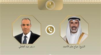   وزير الخارجية يؤكد لنظيره الكويتي تضامن مصر مع دولة الكويت الشقيقة 