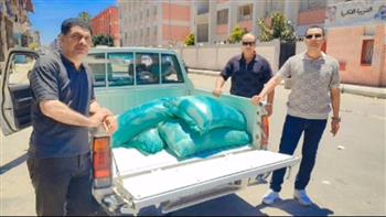   ضبط عجز 62 شيكارة دقيق مدعم بمخابز حي المناخ ببورسعيد