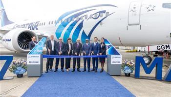 مصر للطيران تتسلم أولى طائرات بوينج B737-8Max في إطار خطتها للتحديث الشامل لأسطولها الجوي