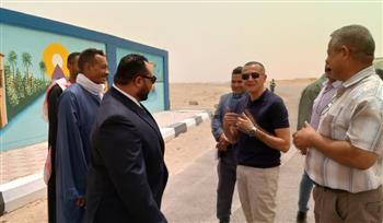   محافظ أسوان يفتتح أعمال تطوير بوابة مدخل إدفو على الطريق الصحراوى الغربى 