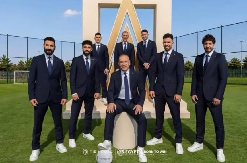 شياكة وأناقة .. لقطات من جلسة تصوير منتخب مصر قبل السفر إلى أمريكا