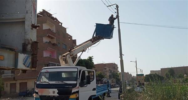 محافظ أسيوط: استمرار رفع كفاءة منظومة الإنارة  بقرى مركز صدفا
