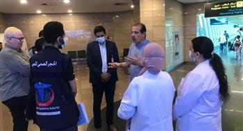   نائب وزير الصحة يتفقد الحجر الصحي بمطار القاهرة ويتابع إجراءات استقبال الحجاج والقادمين