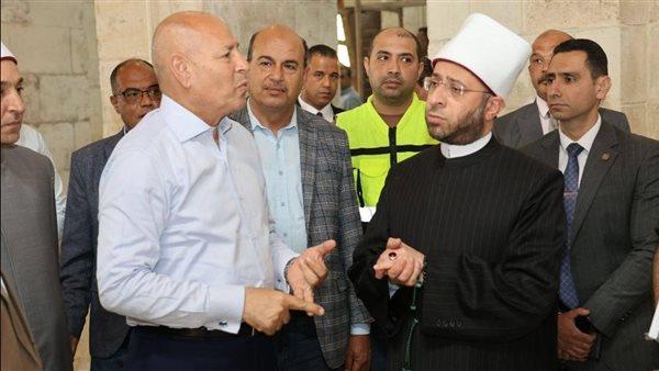وزير الأوقاف ومحافظ القاهرة يتابعان أعمال الترميم لمساجد وأماكن أثرية بوسط القاهرة