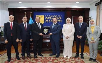   جامعة الإسكندرية تستقبل وفد الملحقية الثقافية لسفارة اليمن لبحث سبل التعاون