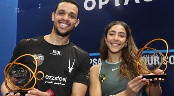 مصطفى عسل وهانيا الحمامي يتصدران تصنيف الاسكواش قبل بطولة العالم