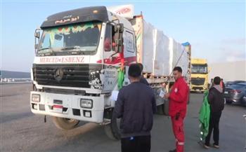 الهلال الأحمر المصري يطلق قافلة زاد العزة الـ189 لدعم قطاع غزة
