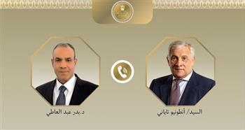   وزير الخارجية يبحث مع نظيره الإيطالي تعزيز العلاقات الثنائية