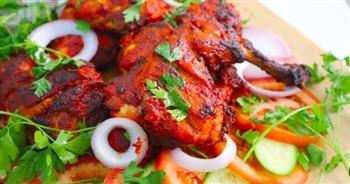 طريقة عمل الدجاج التندوري في الفرن