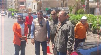   جولة تفقدية للرصد البيئي و نهضة مصر  لمتابعة حالة النظافة وسط  الإسكندرية