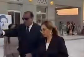   لميس الحديدي تشارك في عزاء أمير الغناء العربي هاني شاكر