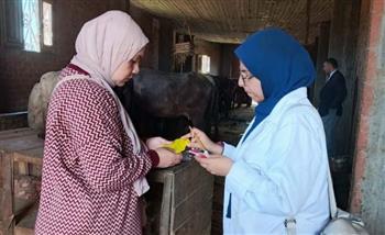   الطب البيطري بالشرقية يفحص 3594 رأس ماشية ضد البروسيلا و3274 ضد السل البقري خلال أبريل