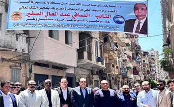   بحضور وكيل أوقاف الإسكندرية ..مستقبل وطن ينجح في فرش مسجد إنجي هانم الأثري