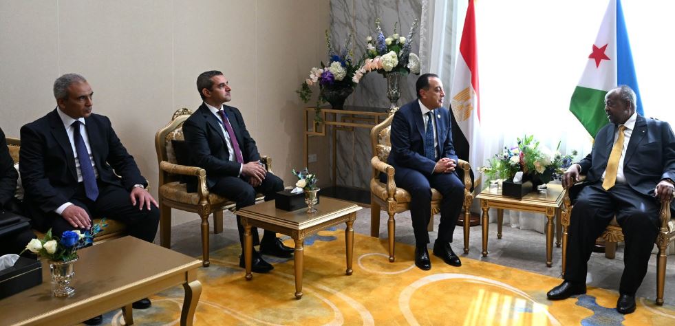 الرئيس الجيبوتي يستقبل الدكتور مصطفى مدبولي