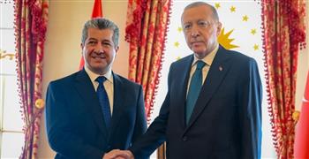   مسرور بارزاني وأردوغان يناقشان قضايا الشرق الأوسط والعلاقات الثنائية 