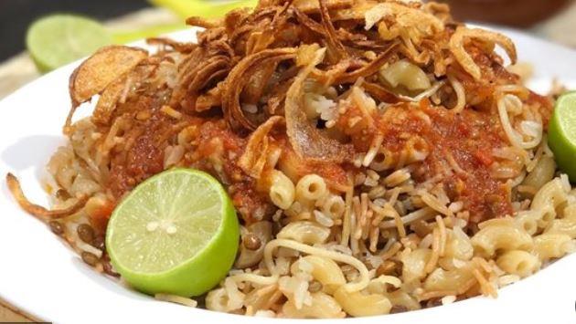 طريقة عمل الكشري الحلة الواحدة في المنزل