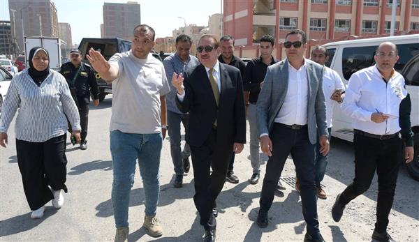 محافظ بورسعيد يوجه بزيادة المسطحات الخضراء وأعمال التجميل