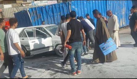 حريق يلتهم سيارة بمحيط محطة قطارات المنيا دون خسائر بشرية