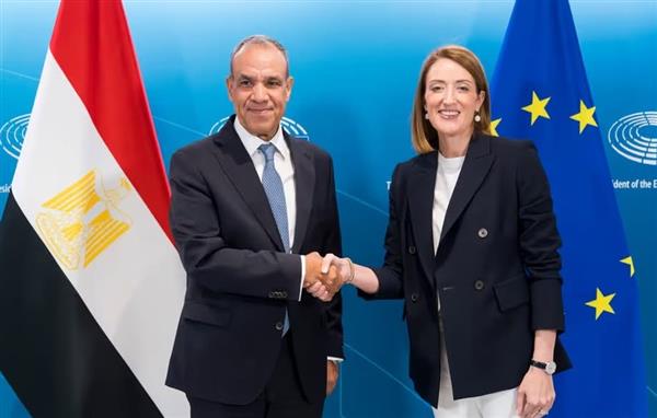مصر والبرلمان الأوروبي يؤكدان أهمية تعزيز التعاون والحوار المشترك