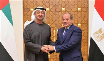   الرئيس السيسي يبحث مع نظيره الإماراتي سبل دفع وتعزيز العلاقات الثنائية