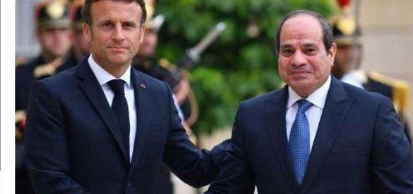 ماكرون يستقبل الرئيس السيسي ومحمد بن زايد بمقر انعقاد قمة السبع
