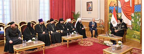 البابا يستقبل وفدًا من الكنيسة الروسية
