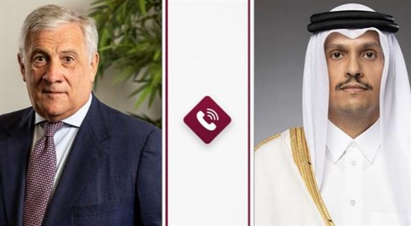 وزير الخارجية القطري يبحث مع نظيره الإيطالي علاقات التعاون بين البلدين