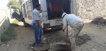   كفرالشيخ تكثف صيانة شبكات الصرف بقلين
