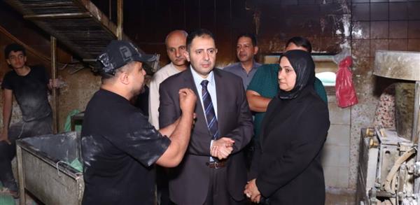 فى زيارة مفاجئة..محافظ دمياط يتفقد أحد المخابز الآلية بالسرو