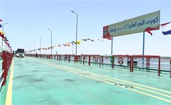   رئيس هيئة قناة السويس ومحافظ بورسعيد يفتتحان كوبري النصر العائم الجديد