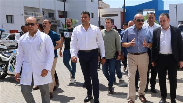 محافظ السويس يتفقد مستشفى دار صحة المرأة والطفل بحوض الدرس