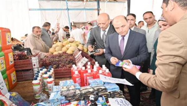 محافظ الغربية يتفقد أكبر سوق لليوم الواحد ببسيون