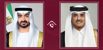   أمير قطر يبحث هاتفيا مع رئيس الإمارات العلاقات الأخوية الوثيقة