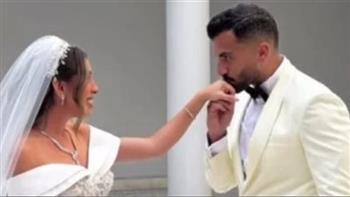 يوسف حشيش ومنة عدلي القيعي يحتفلان بعيد زواجهما الأول