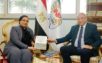 رئيسة القومي للمرأة تبحث مع رئيس معهد التخطيط مستجدات استراتيجية تمكين المرأة 2030