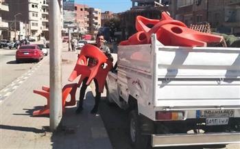 بني سويف تواصل إزالة التعديات والإشغالات