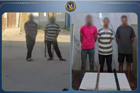 الداخلية تكشف واقعة البلطجة المتداولة في البحيرة