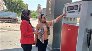 تموين الإسماعيلية يضبط محطة وقود تغش البنزين