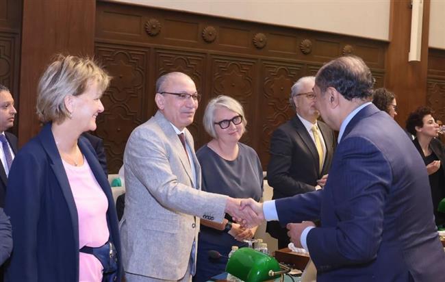 السفير التركي يودع أحمد أبو الغيط وحسام زكي
