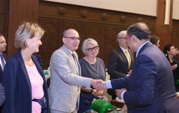 السفير التركي يودع أحمد أبو الغيط وحسام زكي