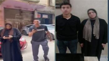 ضبط عامل ووالدته بتهمة تحطيم سيارة في منطقة الأهرام