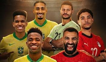 موعد مباراة مصر والبرازيل والقنوات الناقلة