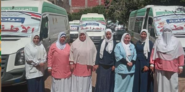 قافلة طبية ببني سويف تقدم 3150 خدمة مجانية لأهالي إهناسيا