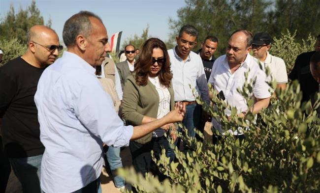 وزيرة التنمية المحلية تتفقد مشروع الجوجوبا الأخضر بالغردقة