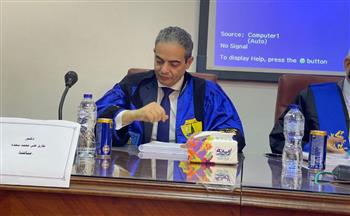   نقيب الإعلاميين مناقشًا لرسالة دكتوراه حول التناول الإعلامي لإصابات الملاعب