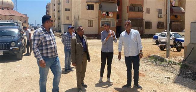سكرتير بورسعيد يتابع أعمال تطوير منطقة الإسراء