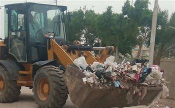 رفع 40 طن مخلفات في حملات مكبرة بمراكز الفيوم
