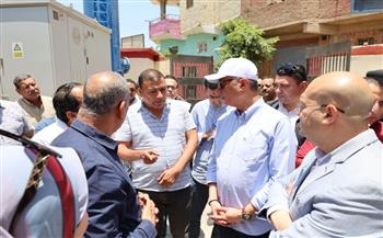   محافظ الجيزة يتفقد مشروع محطة رفع الصرف الصحي بعزبة البكباشي