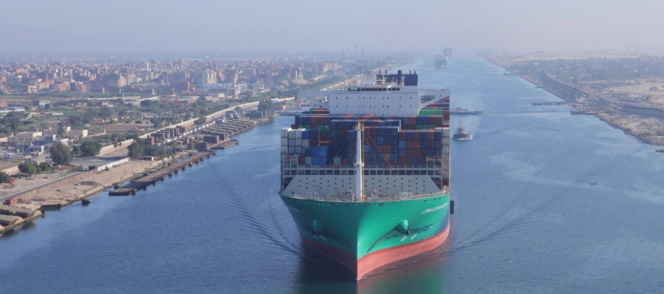 قناة السويس تشهد عبور سفينة الحاويات العملاقة CMA CGM VENDOME لأول مرة